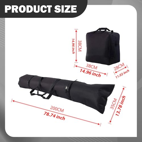 Bolsa para tabla de snowboard que soluciona el transporte de tus botas de esquí sin esfuerzo 3