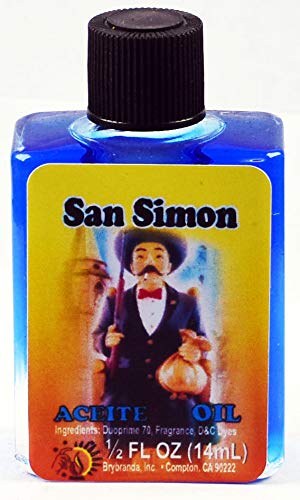 MW 6 PIECES BRYBRADAN SAINT SIMON SPIRITUAL OIL SAN SIMON ACEITE ESPIRITUAL 1/2 FL OZ 14.7ML