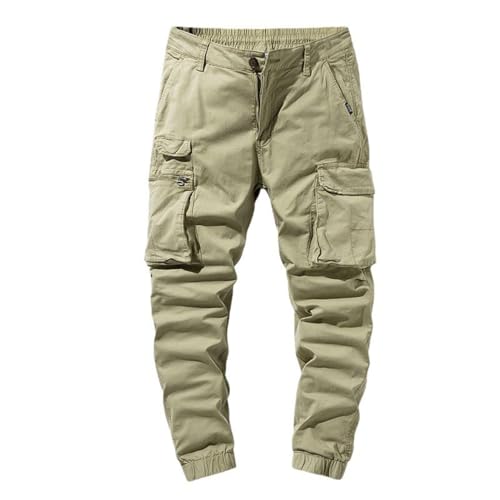 Pantalon cargo respirant multi-poches en pur coton pour un confort durable