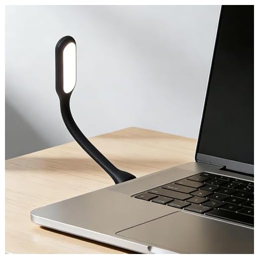 4pcs Mini USB Light Flexible LED Laptop Computer Night Light Portable Notebook PC Table Lamp Home LED Lighting Source (Black,2pcs)
