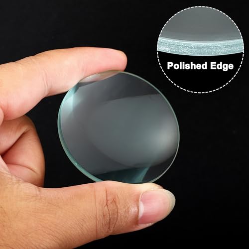 Image of PATIKIL Optical Lens 1 Set, 5 Pcs Double Convex Lens Double Concave Lens Prism Lens Convex Mirror Concave Mirror for Physics Experiment Teaching, Clear
