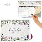 Finoly Calendrier Mural 2026 Janvier 2026 Juin 2027 (18 Mois) | Calendrier 2026 Mural | Calendrier Mural 2026 en Français | Calendrier Mensuel 2026 avec Fixation (Nature)