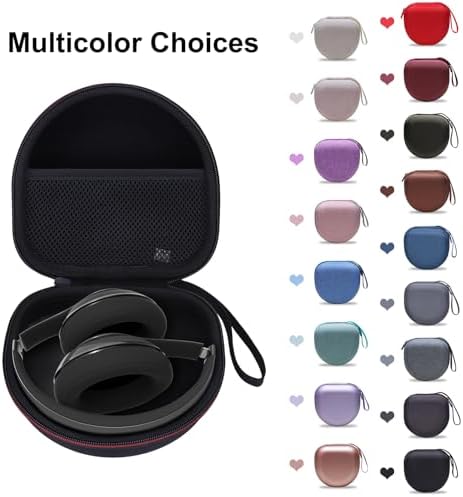 Headphone Case Compatible with BERIBES/TOZO/KVIDIO/Beats/Soundcore Anker Noise Cancelling Over-Ear Headphones, Dark Blue - 2