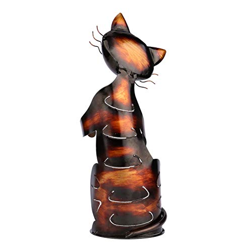 Kavolet Porte-Bouteille de vin en métal, Porte-Bouteille à vin en Forme de Chat, Plateau à vin en métal, Sculptures Pratiques pour la décoration intérieure Chat, Artisanat de décoration pour Maison