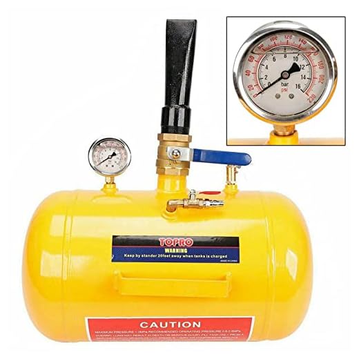 BLACKHORSE-RACING 5 Gallon Air Tire Bead Seater - 145PSI Blaster Tool Seating Inflator w/Gauge Car Truck ATV Tank Heavy Duty