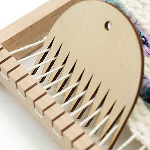 image for HEALLILY 1 Pc Tapestry Weaving Comb Wood Loom Comb DIY Braided Tools C