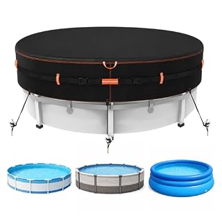 Neuradical bâche ronde 488 cm anti-UV, bandes réfléchissantes
