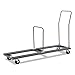 Alera Chair and Table Cart, 20-3/4w x 50-5/8d to 75-3/8d, Black