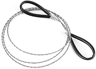 Wire Saw Pocket Chainsaw Hand Chainsaw 360 Degree Rotational Steel Wire Saw Scroll for Outdoor Emergency Travel Outdoor Camping Survival Tool