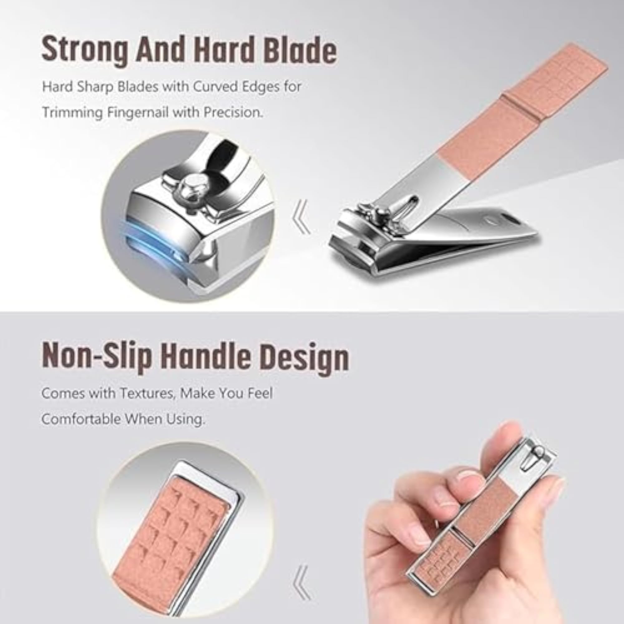 16 IN 1 Manicure Set, Stainless Steel Professional Grooming Kit