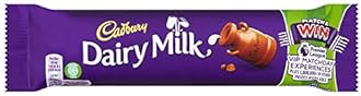 Cadbury Dairy Milk Chocolate Bar, Pack of 48 x 45 g