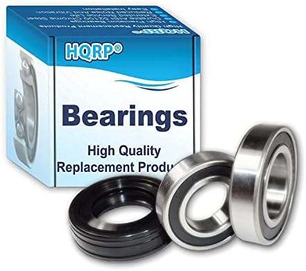 HQRP Bearing and Seal Kit works with Whirlpool Duet Sport WFW9050XW03 WFW9150WW00 WFW9150WW01 WFW9150WW02 WFW9151YW00 WFW9250WW00 WFW9050XW00 WFW9050XW02 Front Load Washer Tub
