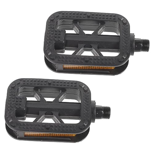 BESPORTBLE 1 Par Accesorios para Pedales De Bicicleta Cable De Freno Pedales para Montaña Ciclismo Bicicletas Auto Scooter Tuercas De La Rueda Paraca El Plastico Black