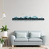 Chinese Style Mountain Forest Wall Sticker Wilderness Wall Decor Removable Home Decoration Bedroom L