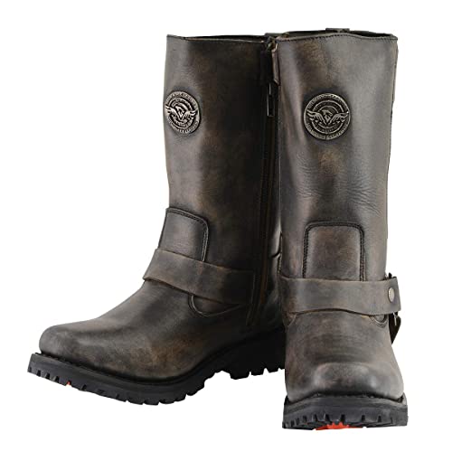 Image of Milwaukee Leather Women's Premium Leather Motorcycle Harness Boots Collection MBL - 11