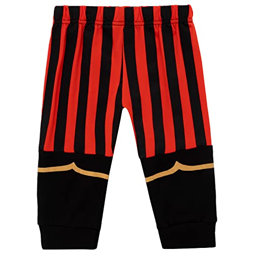 Auggle Toddler Baby Boy Outfits Pirate Set For Children Halloween Costume Kid Short Sleeve With Head Scarf (White,12-18M) #TOP2