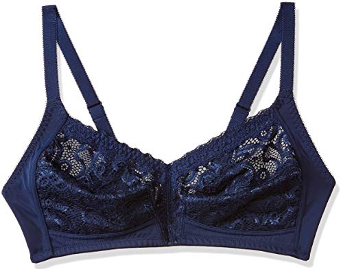 Image of Triumph Delicate Doreen Non Wired Non Padded Big Cup Bra Wireless Full Coverage Lace Everyday Women Bra Retro Support Wide Straps High Center Bridge Lingerie Pack of 1