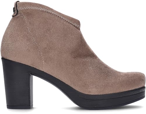 Bottines à talon 27575 Suede Strech Pedro Miralles : finis les mollets serrés