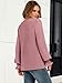 ANRABESS Women's Business Casual Tops V Neck Puff Long Sleeve Shirts Dressy Office Work Blouse 2025 Fall Outfits Clothes Dusty Rose Medium