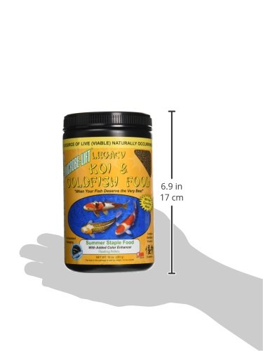 MICROBE-LIFT MLLSSSM Summer Staple Floating Fish Food Pellets for Ponds, Water Gardens, and Fountains, for Live Goldfish and Koi, 10 Ounces