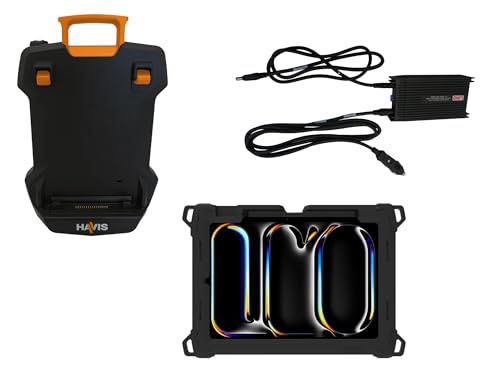 Havis PKG-TAB4-APP2 Package – DS-TAB-401 Docking Station, TC-403 Tablet Case, and LPS-184 DC Power Supply for Use with Apple iPad Pro 11″ (M4)