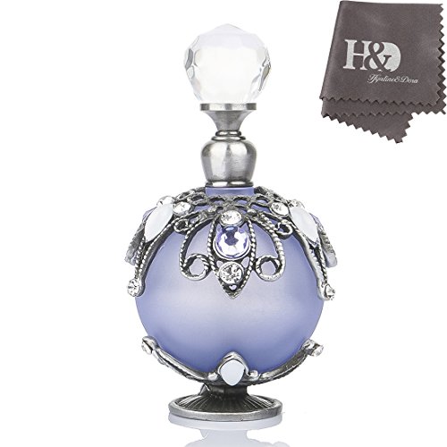 Yufeng Restoring Ancient Ways Hollow-Out Rattan Flower Perfume Bottles Empty Refillable (Purple) #TOP1