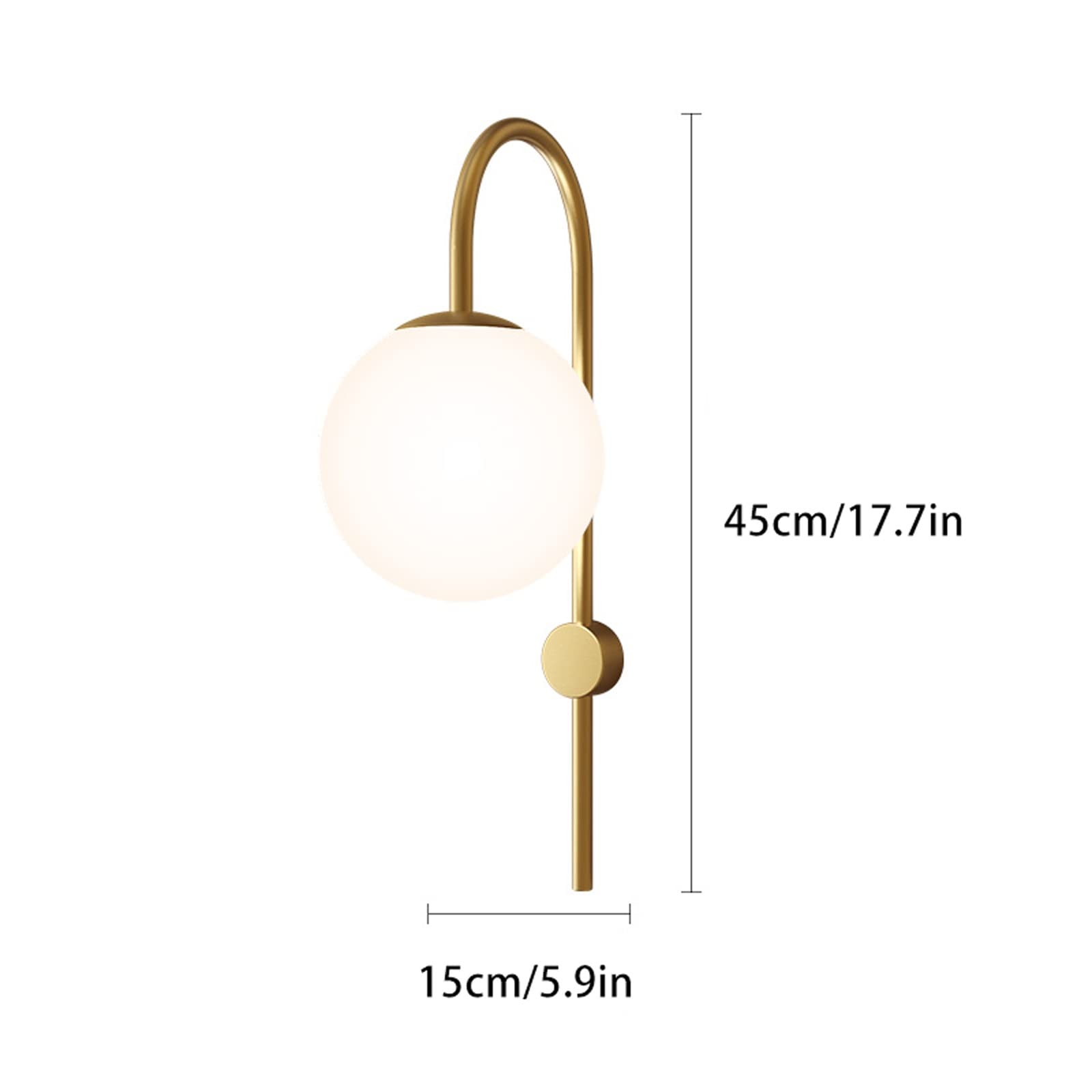 Lámparas de pared compatibles con sala de estar - Lámpara de pared para dormitorio Lámpara de noche Lámpara de pared de vidrio con personalidad - Pasillo Escalera Sala de estar Aplique de pared de