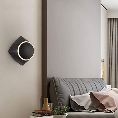 Lámpara de pared LED 5W con cabezal giratorio y luz ajustable de interior 6