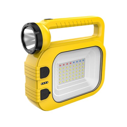 Handheld Flashlight, Solar Camping Lantern, Rechargeable Spotlight, 4-Mode Led Battery Display, Waterproof Light, Hiking Outdoor Use, Abs Handheld Flashlight, 200
