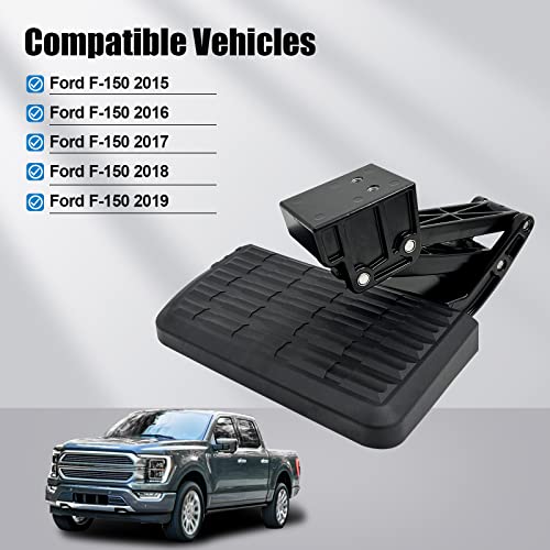 75312-01A  7531201A Truck Bed Side Step Retractable Bumper Step For F150 Pick Up Truck 2015-2020 Bumper Step Tailgate Step Truck Bed Step,Black #TOP2