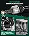 SCITOO Complete Front CV Axle Half Shaft For 66-21121997-2002 For Ford Expedition 1997-2003 For Ford F-150 2004 For Ford F-150 Heritage 1997-1999 For Ford F-250 1998-2002