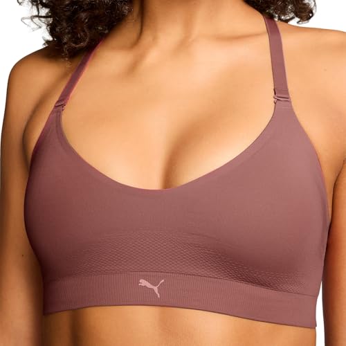PUMA 3D Knit Sport Triangle Haut Court, Rose, XS Femmes