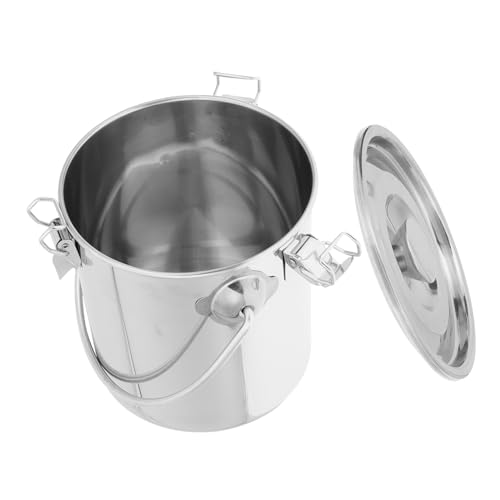 Seau portable étanche inox anti-fuite pour conserver l'eau en camping
