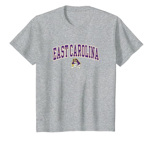 Kids East Carolina Pirates Arch Over Officially Licensed Gray T-Shirt