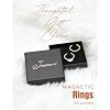 Jecanori Magnetic Rings for Women,Adjustable Stainless Steel Jewelry,Ideal Gift for Women