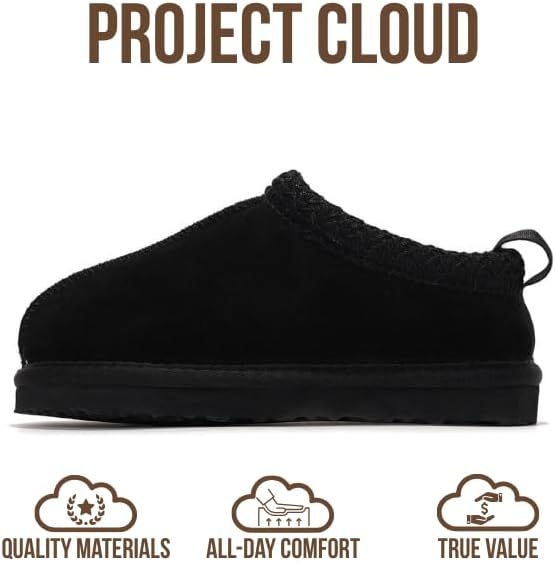 Project Cloud 100% Genuine Leather & Australian Shearling Slippers for Kids - Memory Foam Fuzzy & Non-Slip Fluffy Slippers Girls Footwear & Boys Footwear, Kids Unisex Shoes - Image 4