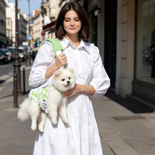 Mochila porta gatos delantera ajustable para viajar con mascotas pequeñas 3