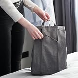 Bigso Box of Sweden Torba na buty z uchwytem – torba z poliestru z zamkiem błyskawicznym – torba materiałowa na walizkę, torbę podróżną lub szafę – szara