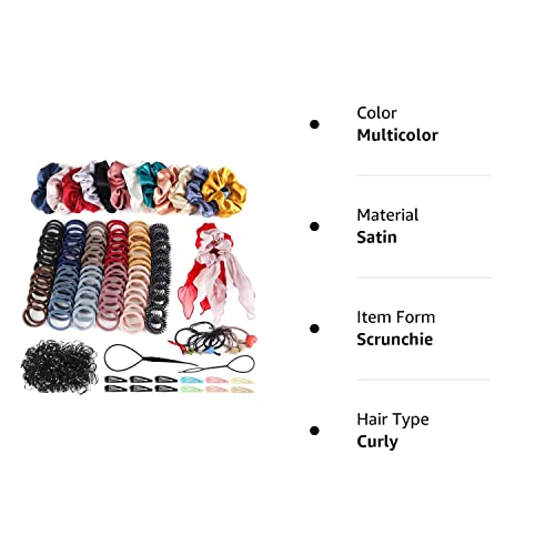 Hair Accessories For Girls, Variety Pack Scrunchies For Hair, Woman Elastic Hair Bands Hair Clips For Girls And Woman 748Pcs #TOP7