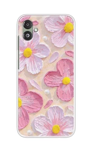 Image of COBERTA Printed Back Cover for Samsung Galaxy F14 5G Back Cover Case - Pastel Pink Flowers Floral for Girls Stylish Design D16689