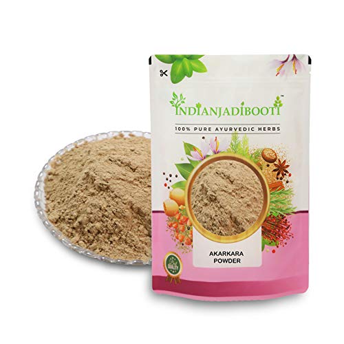 Image of IndianJadiBooti Pure Akarkara Powder (Pellitory Root) | Traditional Botanical for Oral Harmony, Vocal Clarity & Nervine Vitality, 400 Grams | Pack Of 2