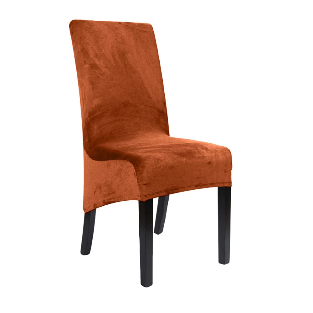 Housse de chaise grand format élastique en velours lavable pour banquet et cuisine