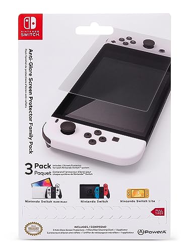 Anti-Glare Screen Protector Family Pack For Nintendo Switch - 9