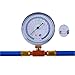 Refrigerator Freon Recharge Kit, AC Recharge Kit, R134a/R-12/R-22 Refrigerant Charging Gauge Hose Set with BPV31 Bullet Piercing Tap Valve for Home A/C Refrigerant System
