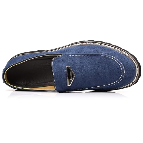 Image of Coramtty Men's Dress Loafers Classic Comfort Vintage Suede Slip On Business Work Driving Walking Casual Shoes