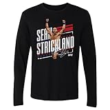 500 LEVEL Sean Strickland UFC Long Sleeve Shirt - Sean Strickland Stars WHT (Black, Medium)