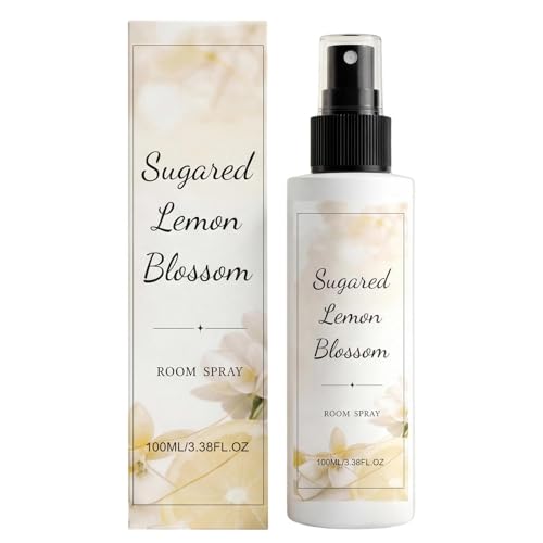 Air Freshener Spray - 100ml Long Lasting Lemon Bathroom,Odor Fighting Fragrant Room Sprays - Home Kitchen Bedroom Office School 