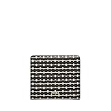 Fossil Women's Logan Faux Leather Wallet RFID Blocking Small Bifold, Black Stripe (Model: SL7826080)