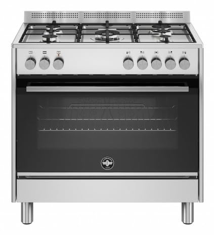 Bertazzoni La Germania Futura FTR965EXV/24 four Electrique Gaz Noir, Acier inoxydable A