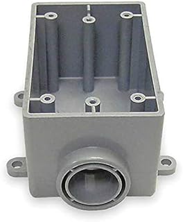 Weatherproof Box, 1Gang, 1/2 in Hub, PVC